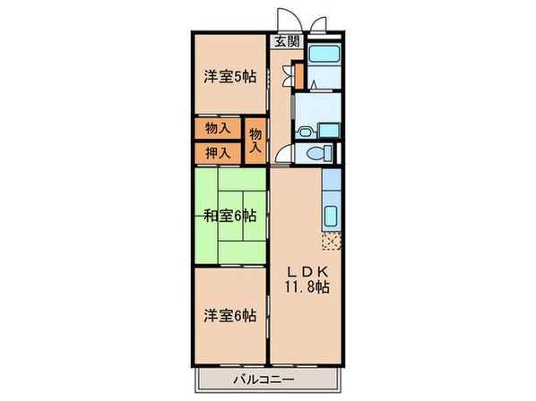 アブニ－ルの物件間取画像